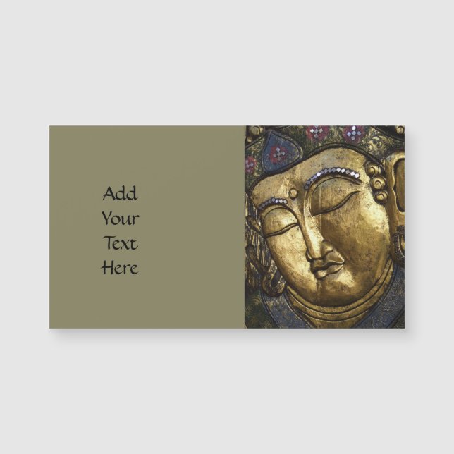 Tarjeta de Negocio Meditating de Golden Buddha (Anverso)