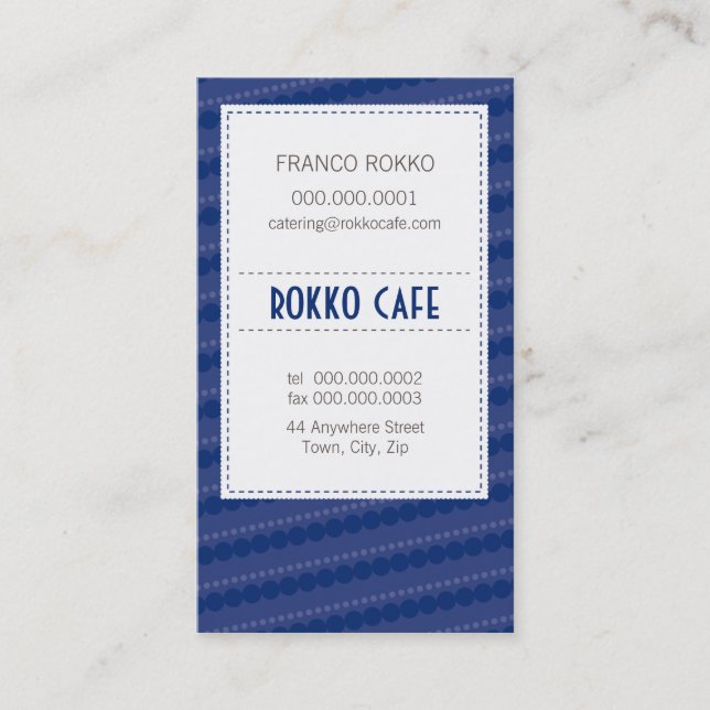 TARJETA DE NEGOCIO :: menú funky 2 (Anverso)