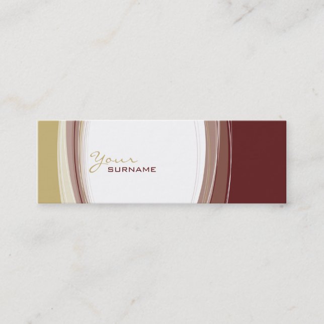 TARJETA DE NEGOCIO MINI :: curvas 10 (Anverso)