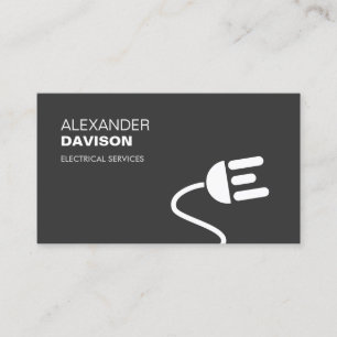 TARJETA DE NEGOCIO MODERNA DE LOGO DE ELECTRICIA I