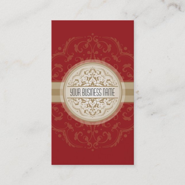 TARJETA DE NEGOCIO moderna oriental mandala oro ro (Anverso)