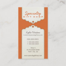 TARJETA DE NEGOCIO :: moderno gifttag P1