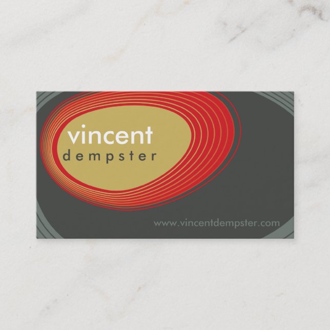 TARJETA DE NEGOCIO :: negrita rocas retro L7 (Anverso)