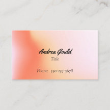 Tarjeta De Negocio Ombre Rosa