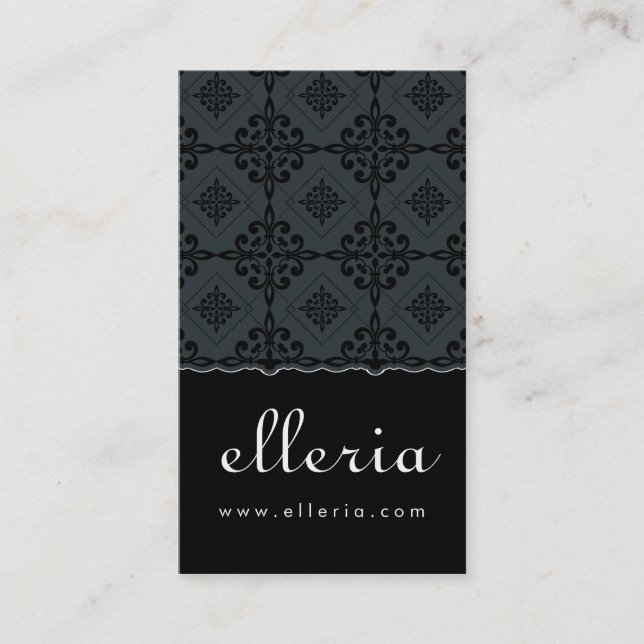 TARJETA DE NEGOCIO :: P3 con estampado ornamental (Anverso)