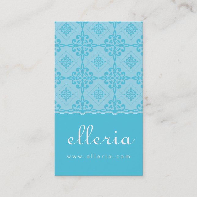 TARJETA DE NEGOCIO :: P5 con estampado ornamental (Anverso)
