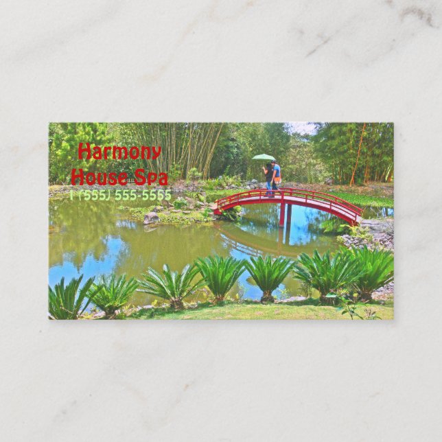 TARJETA DE NEGOCIO PARA SPA Y TERAPIA DE MASAJE (F (Anverso)