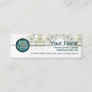 Tarjeta de negocio pequeña White Zenfasi