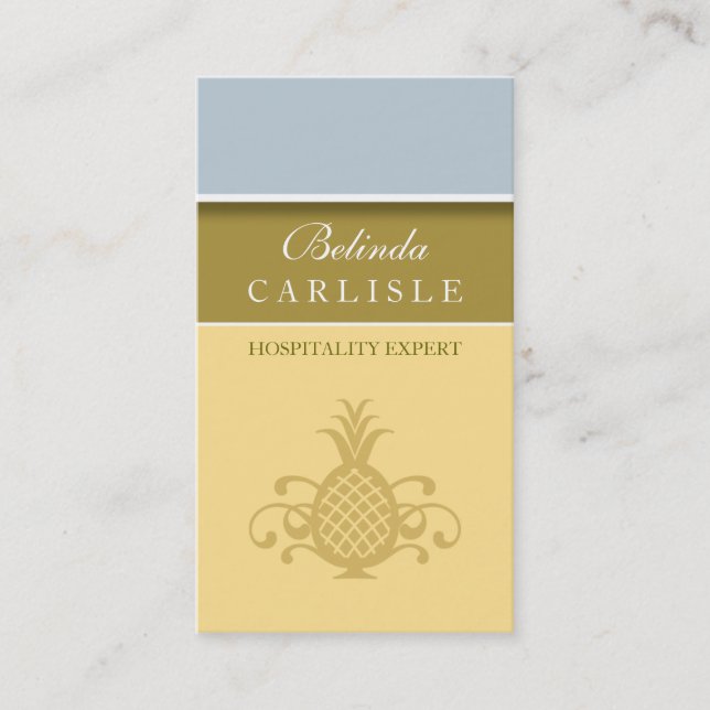 Tarjeta de negocio Perky Pineapple (Anverso)