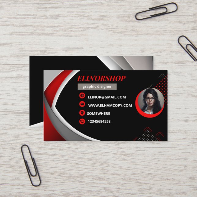 TARJETA DE NEGOCIO PROFESIONAL (Anverso/Reverso In Situ)