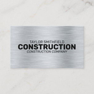 TARJETA DE NEGOCIO PROFESIONAL DE CONSTRUCCIÓN met