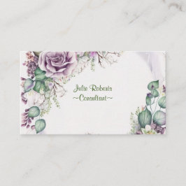 TARJETA DE NEGOCIO PURPLE ROSA