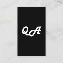 Tarjeta de negocio QA para el diseño de pruebas de