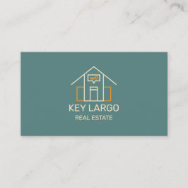 Tarjeta De Negocio Realtor Con Diseño Minimalista