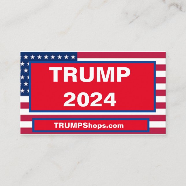 TARJETA DE NEGOCIO TRUMP 2024 (Anverso)