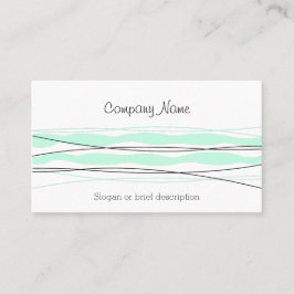 tarjeta de negocios Atlantic Stripe blanco