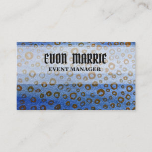 Tarjeta de negocios azul