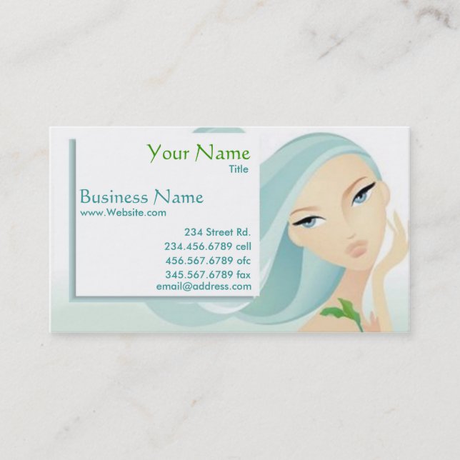 Tarjeta de negocios Beauty Salon Spa (Anverso)