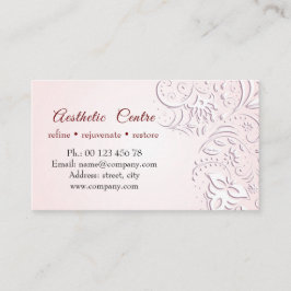 Tarjeta de negocios cosmética, belleza y maquillaj