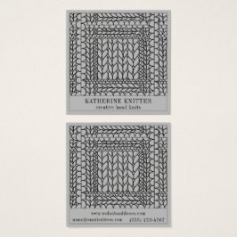 TARJETA DE NEGOCIOS CUADRADA GRISES PUNTOS DE OCHO