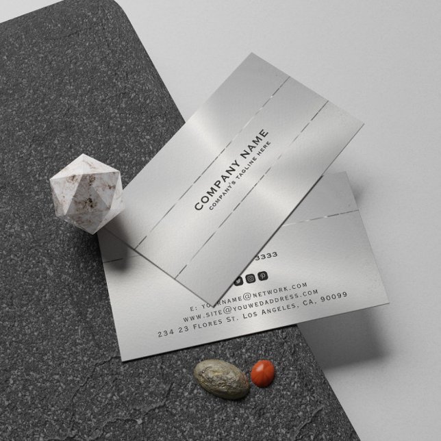 Tarjeta de negocios de acento de rayas luminosas m (Subido por el creador)