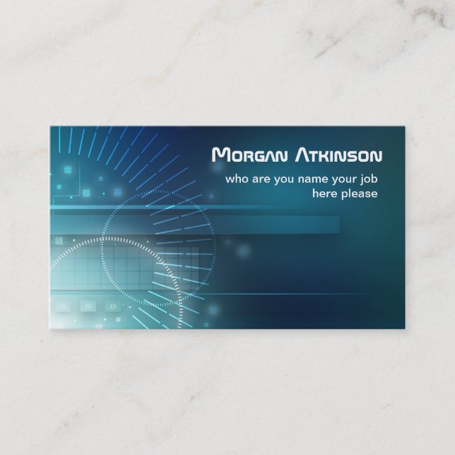 tarjeta de negocios de alta tecnología (Anverso)