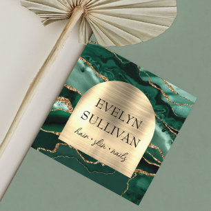 Tarjeta de negocios de arco de Relieve metalizado 