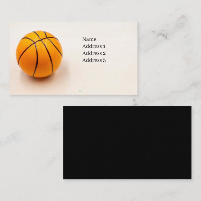 Tarjeta de negocios de baloncesto para Jugador (Anverso / Reverso)