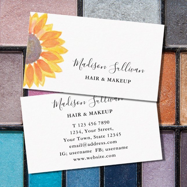 Tarjeta De Negocios De Cabello Y Maquillaje De Gir (Subido por el creador)