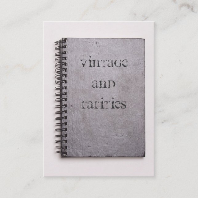 Tarjeta de negocios de cosecha y rarezas (Anverso)