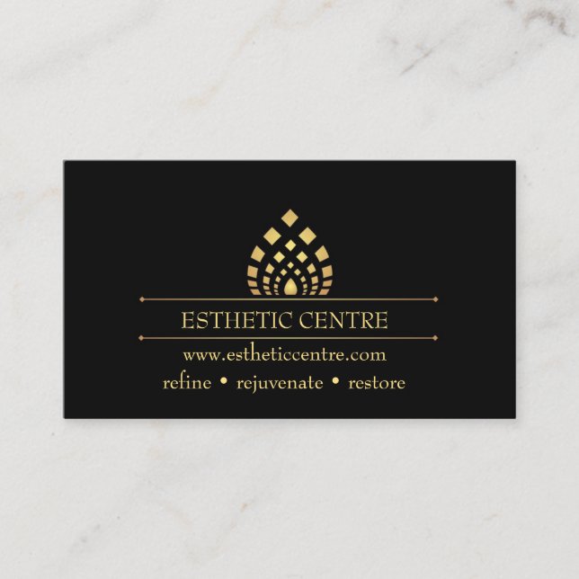 Tarjeta de negocios de estudio de maquillaje cosmé (Anverso)