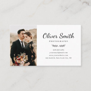 Tarjeta De Negocios De Fotografía Con Tres Collage