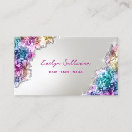 Tarjeta de negocios de imitación de cristales irla