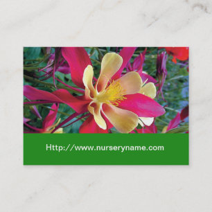 tarjeta de negocios de jardinería de flores