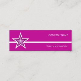 Tarjeta de negocios de línea blanca de Estrella Ro