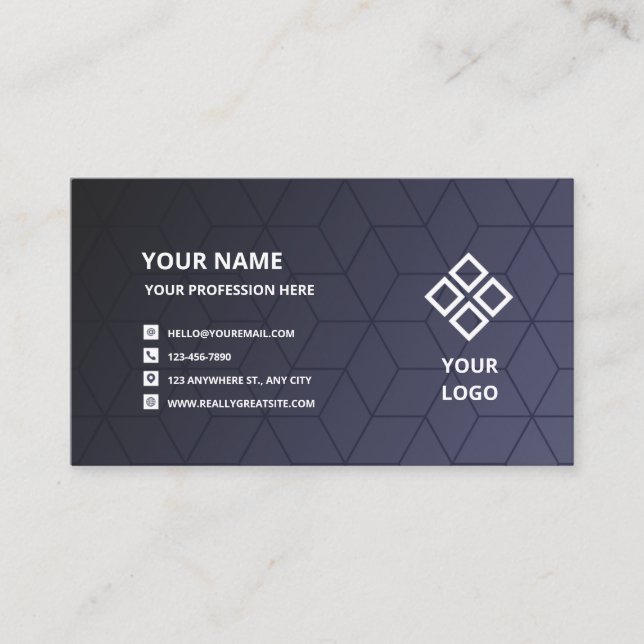 Tarjeta De Negocios De Lujo Para Su Empresa (Anverso)