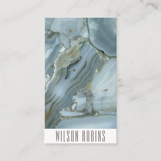 tarjeta de negocios de mármol purpurina dorado de  (Anverso)