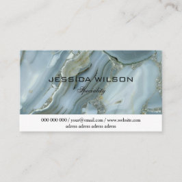 tarjeta de negocios de mármol purpurina dorado de