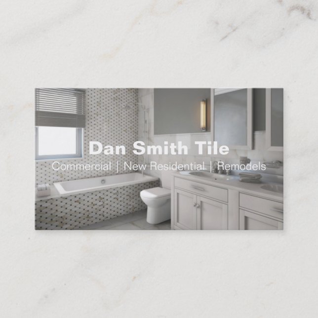 Tarjeta de negocios de mosaico (Anverso)