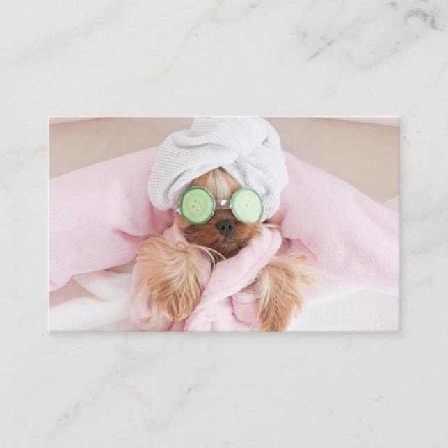 tarjeta de negocios de preparación de perros (Anverso)