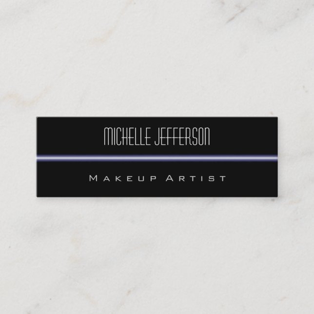 Tarjeta de negocios de tamaño delgado estándar de  (Anverso)