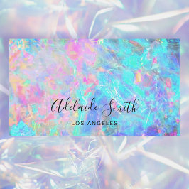 tarjeta de negocios de textura opal de piedra