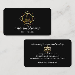 Tarjeta de negocios del profesor de vida de mandal