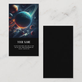 Tarjeta de negocios del Sistema Solar