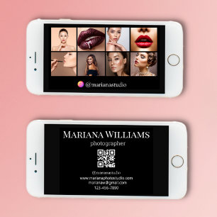 tarjeta de negocios digital 8 fotos código qr tarj
