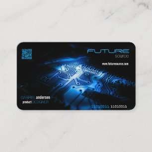 tarjeta de negocios electrónica de código qr