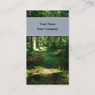 tarjeta de negocios encantada de los bosques