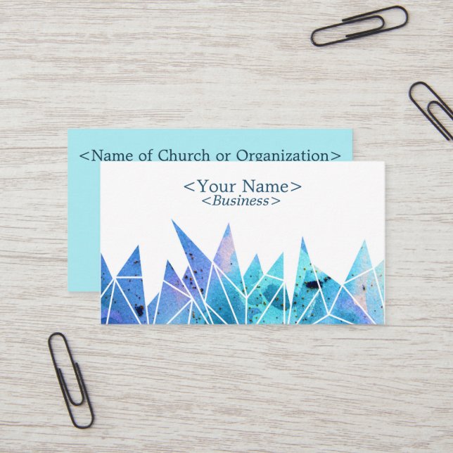 Tarjeta de negocios Espiritual Diseminada del Triá (Anverso/Reverso In Situ)