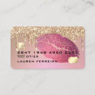 Tarjeta De Negocios Estilo Makup Y Hair Credit Car
