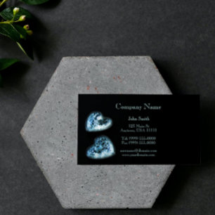 Tarjeta de negocios Glass Hearts